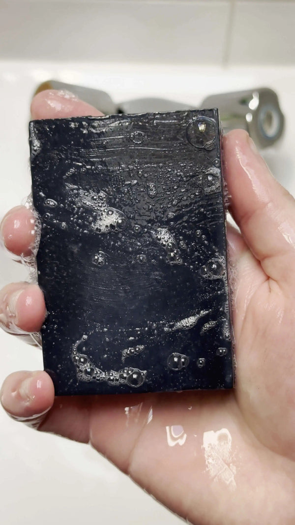 Lime & charcoal natural soap bar video - Lime & Charcoal Natural Soap Bar - Hiltwood